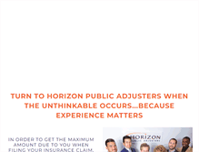 Tablet Screenshot of horizonpublicadjusters.com